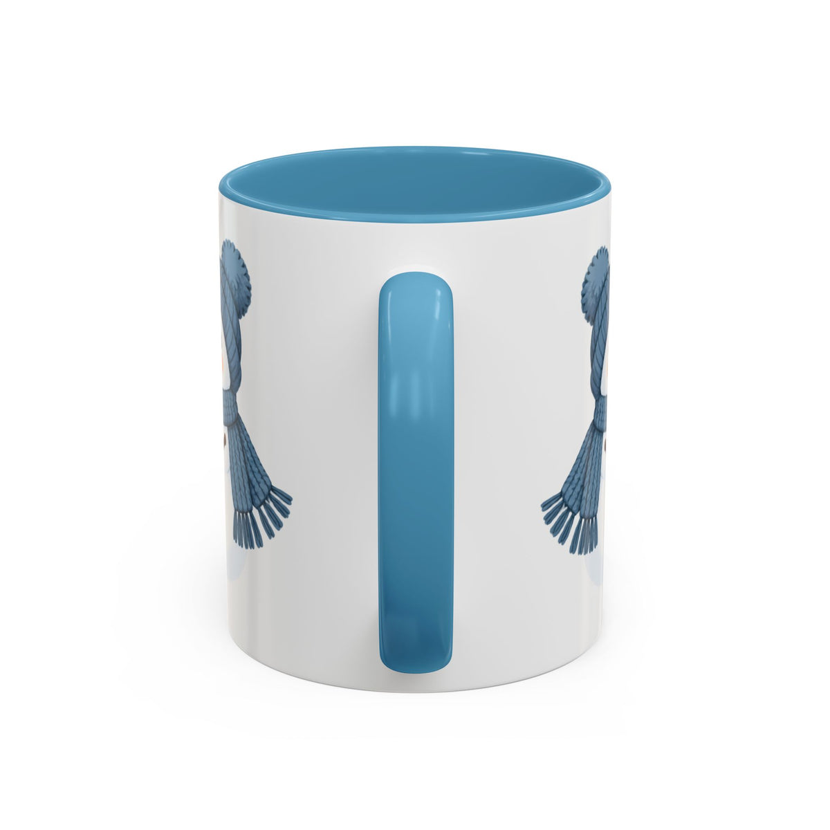 Cocoa Snowman design on an accent mug, view 11