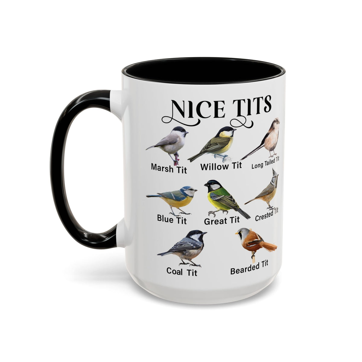 Nice Tits Bird design on an accent mug, view 16