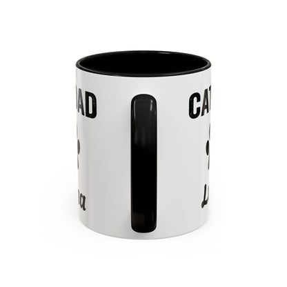 Personalized Cat Dad design with cat name on an accent mug, view 13